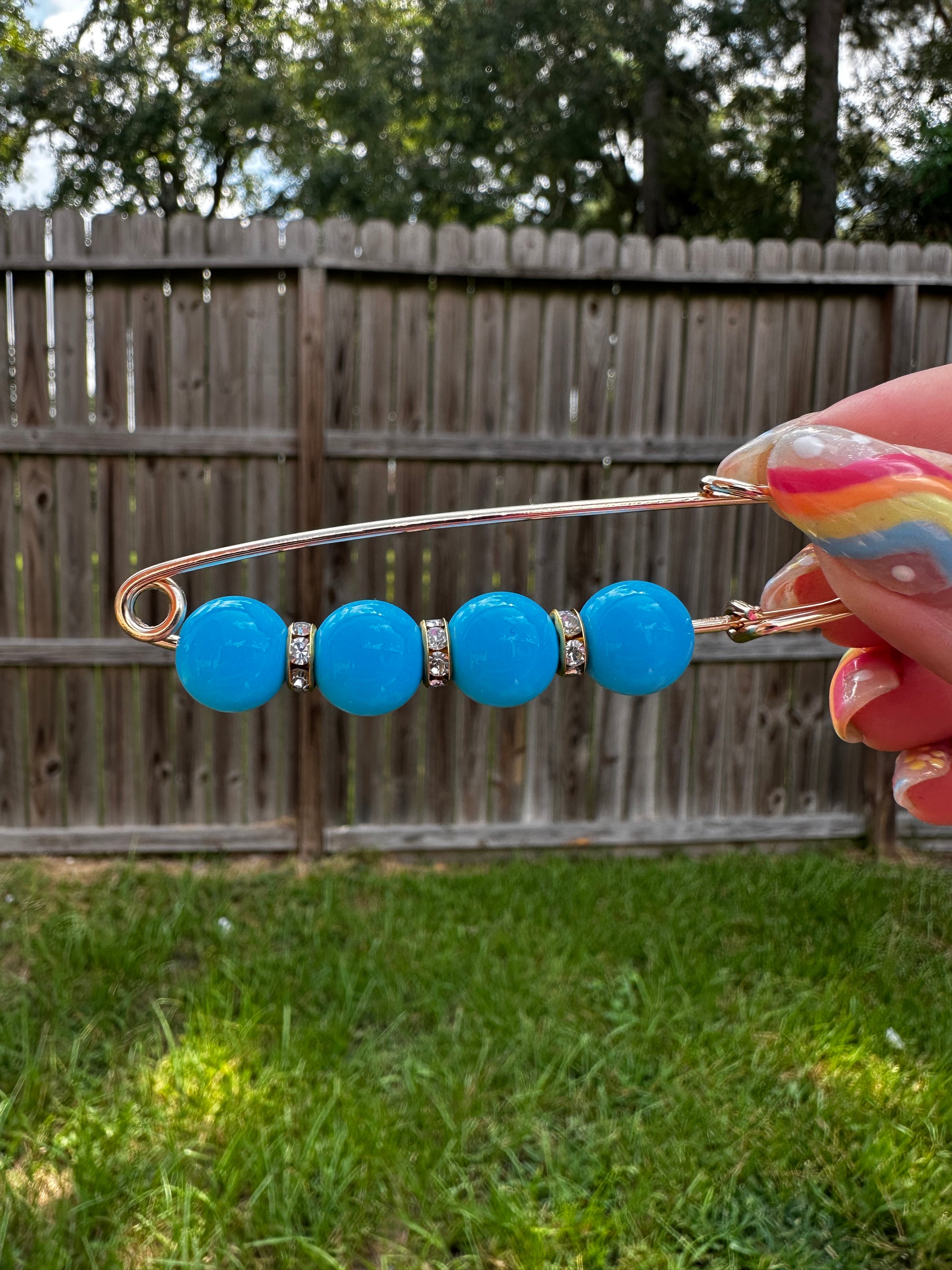 Hat Pins with Beads - Texas Transfers and Designs