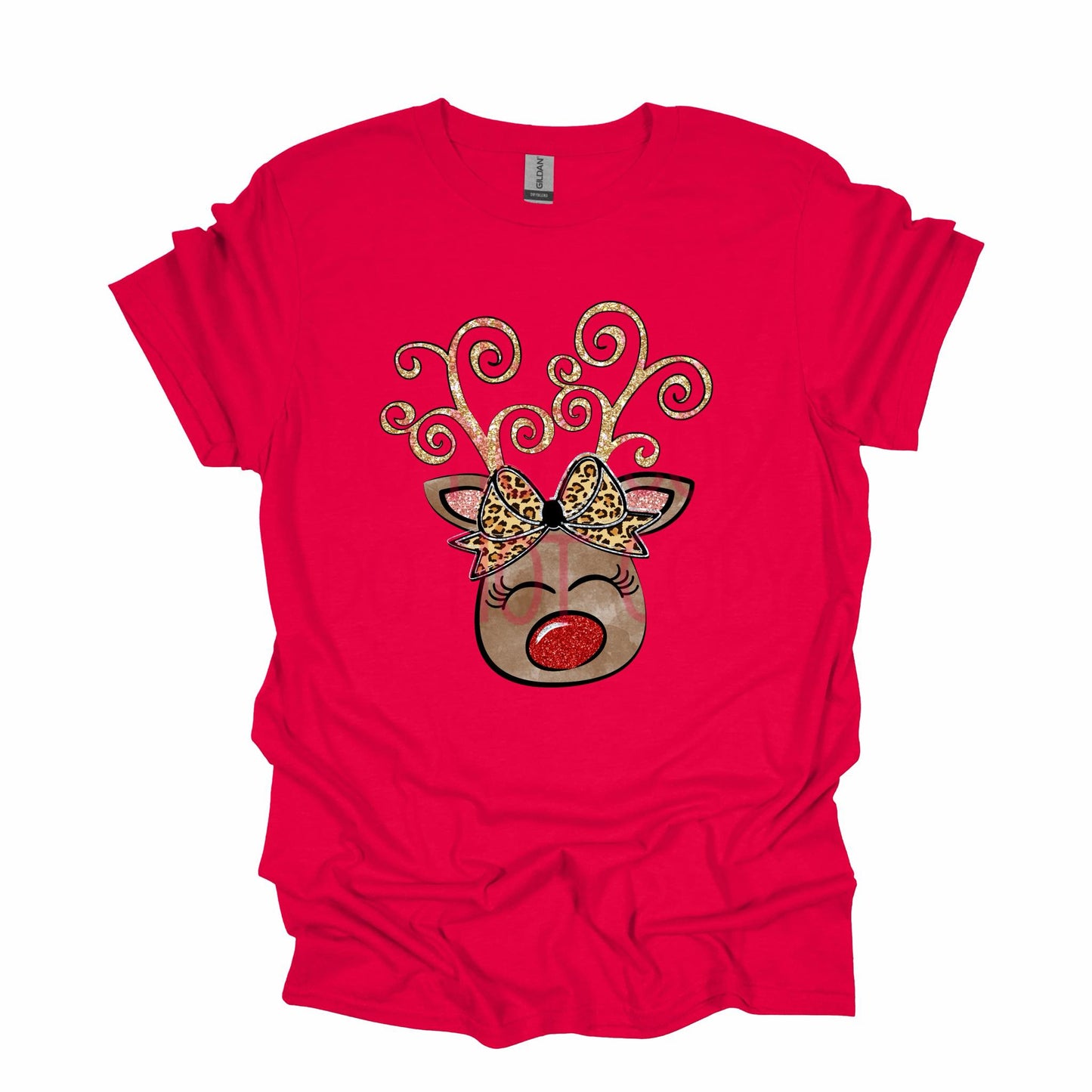 Cutesy Reindeer DTF - Texas Transfers and Designs