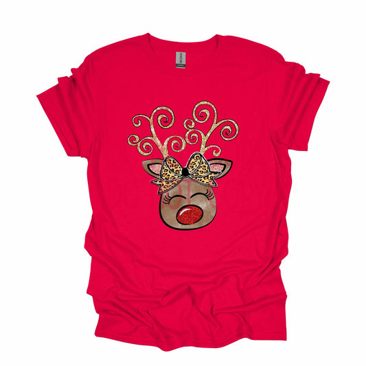 Cutesy Reindeer DTF - Texas Transfers and Designs