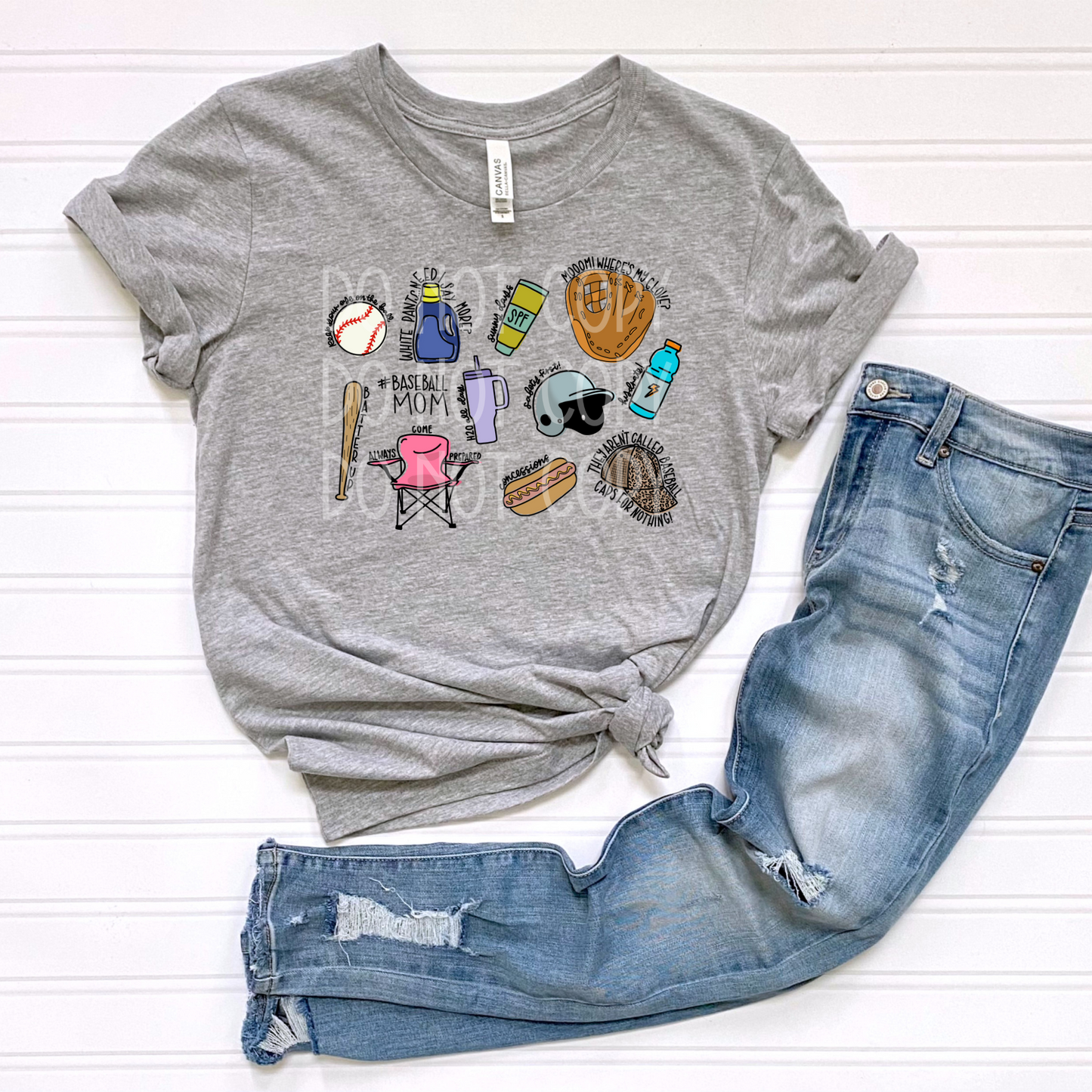 Baseball Mama Things DTF - Texas Transfers and Designs