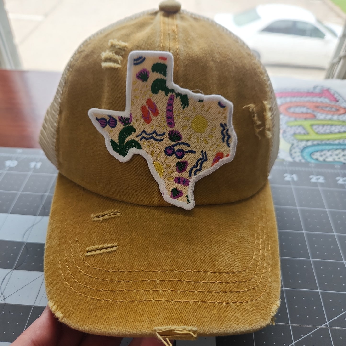 Texas Summer Beach Iron-On PATCH - Texas Transfers and Designs