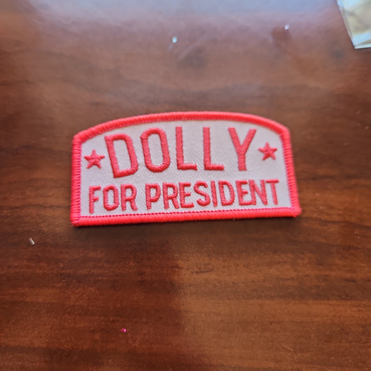 Pink President Iron-On PATCH