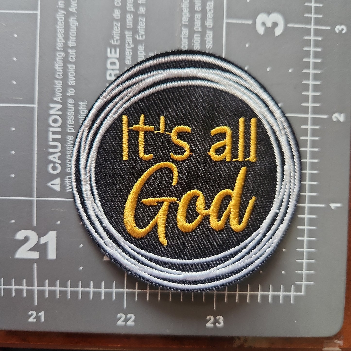 RESTOCK Arriving 5/31 It's All God Iron-On PATCH
