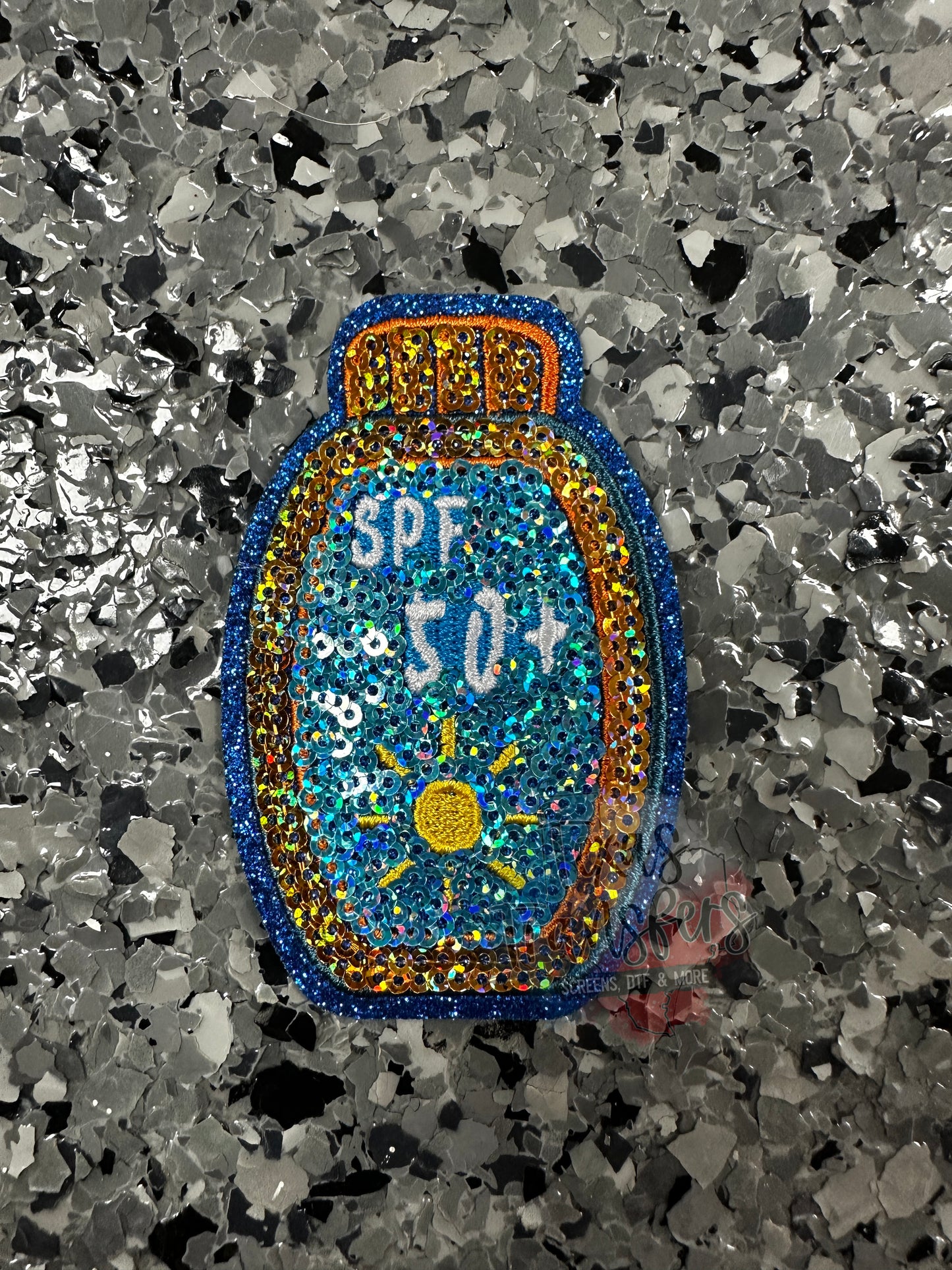 Sequin Sunscreen Iron-On Patch