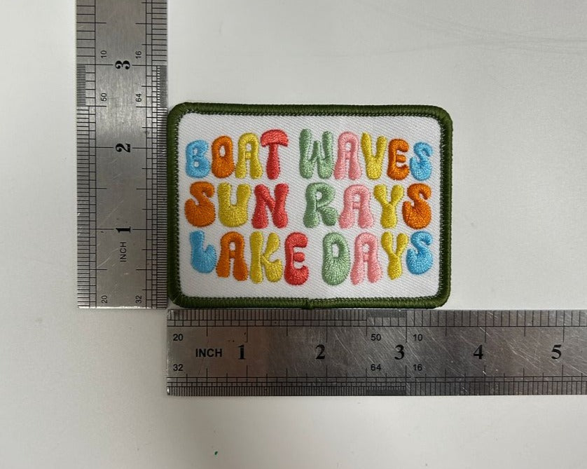 Boat Waves Iron-On PATCH - Texas Transfers and Designs