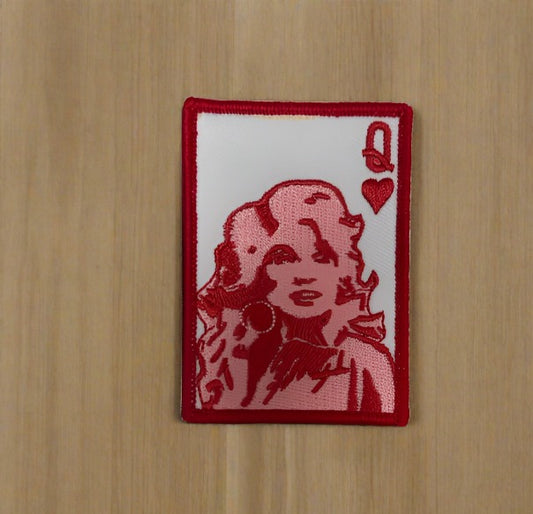 Queen of Hearts Iron-On PATCH - Texas Transfers and Designs
