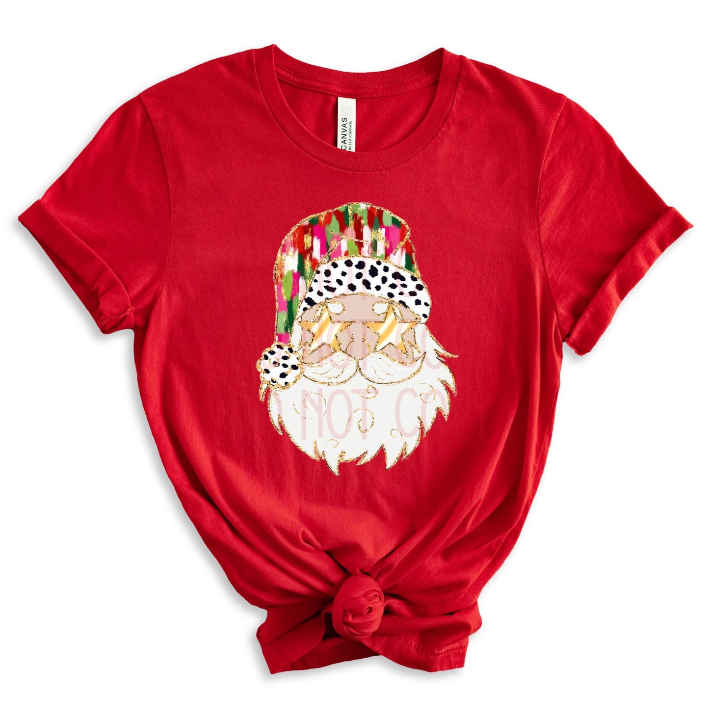 Santa Dalmatian Hat DTF - Texas Transfers and Designs