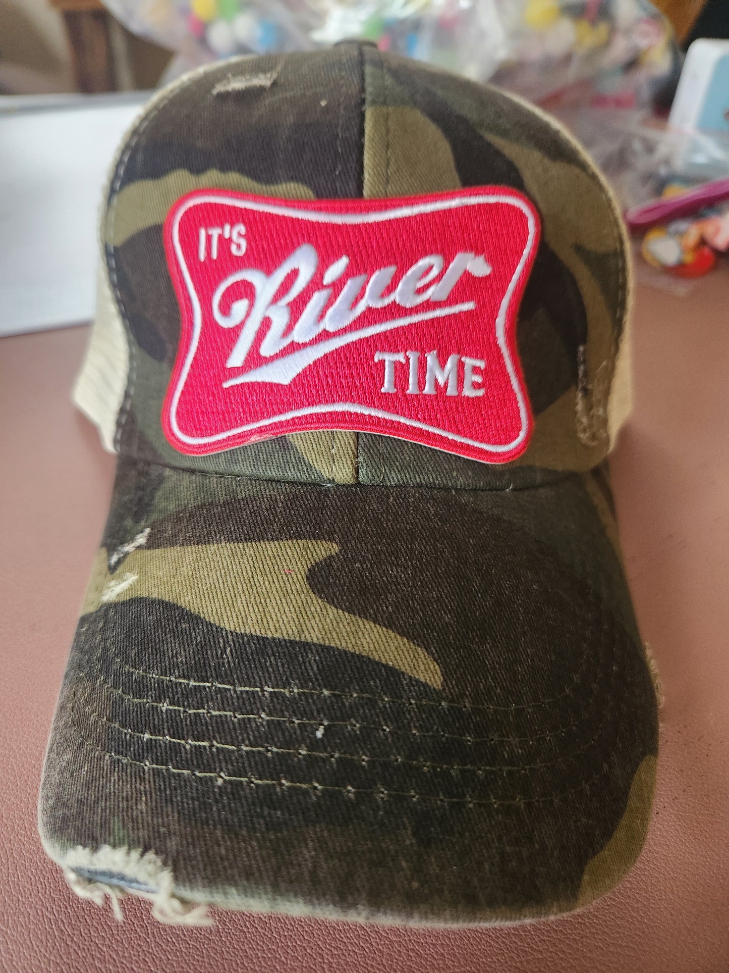 River Time Iron-On PATCH - Texas Transfers and Designs