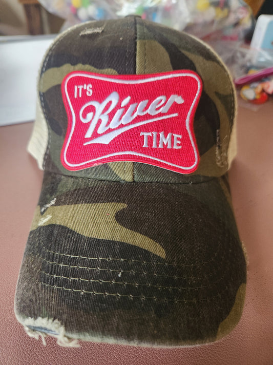 River Time Iron-On PATCH - Texas Transfers and Designs