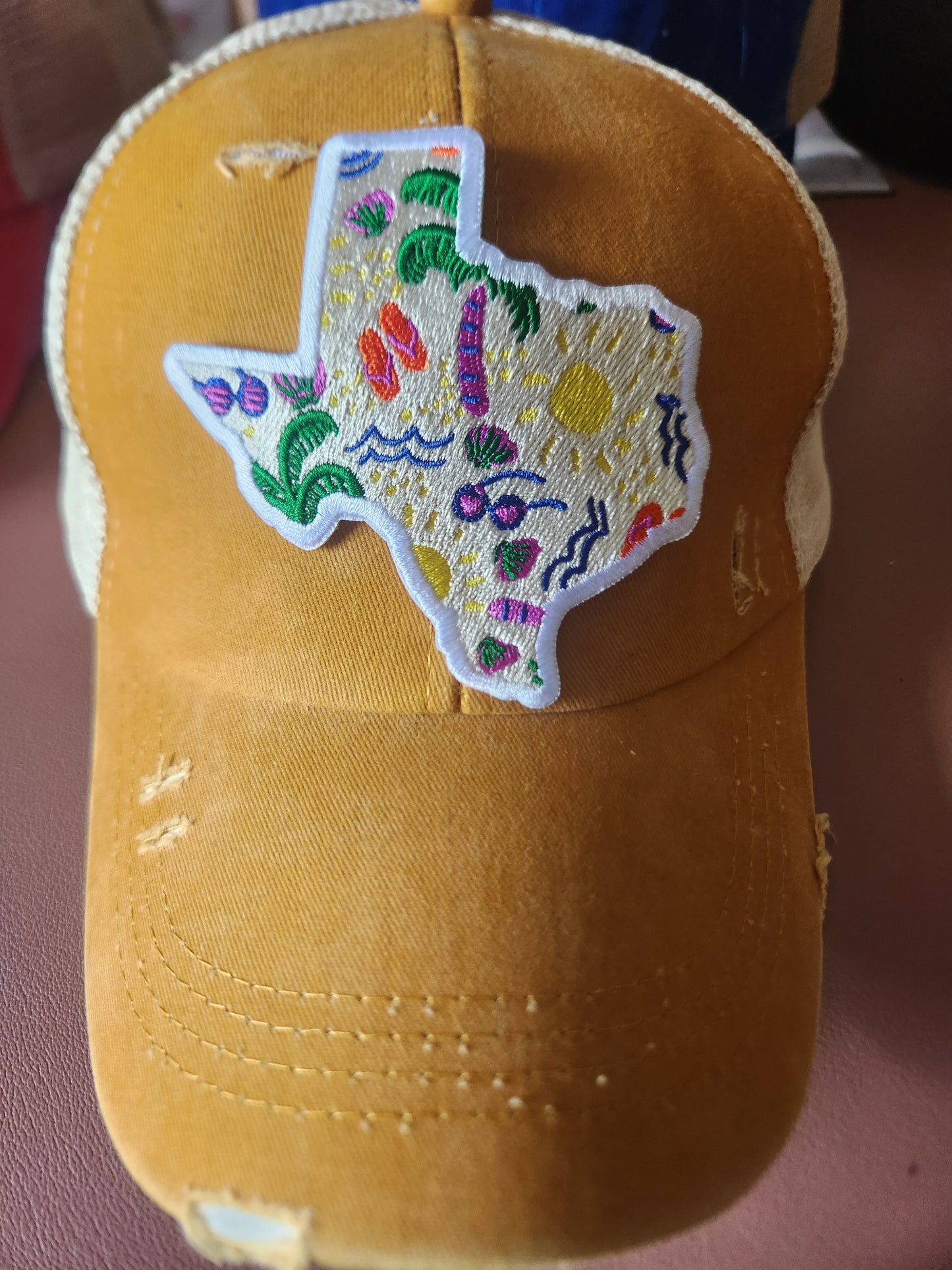 Texas Summer Beach Iron-On PATCH - Texas Transfers and Designs