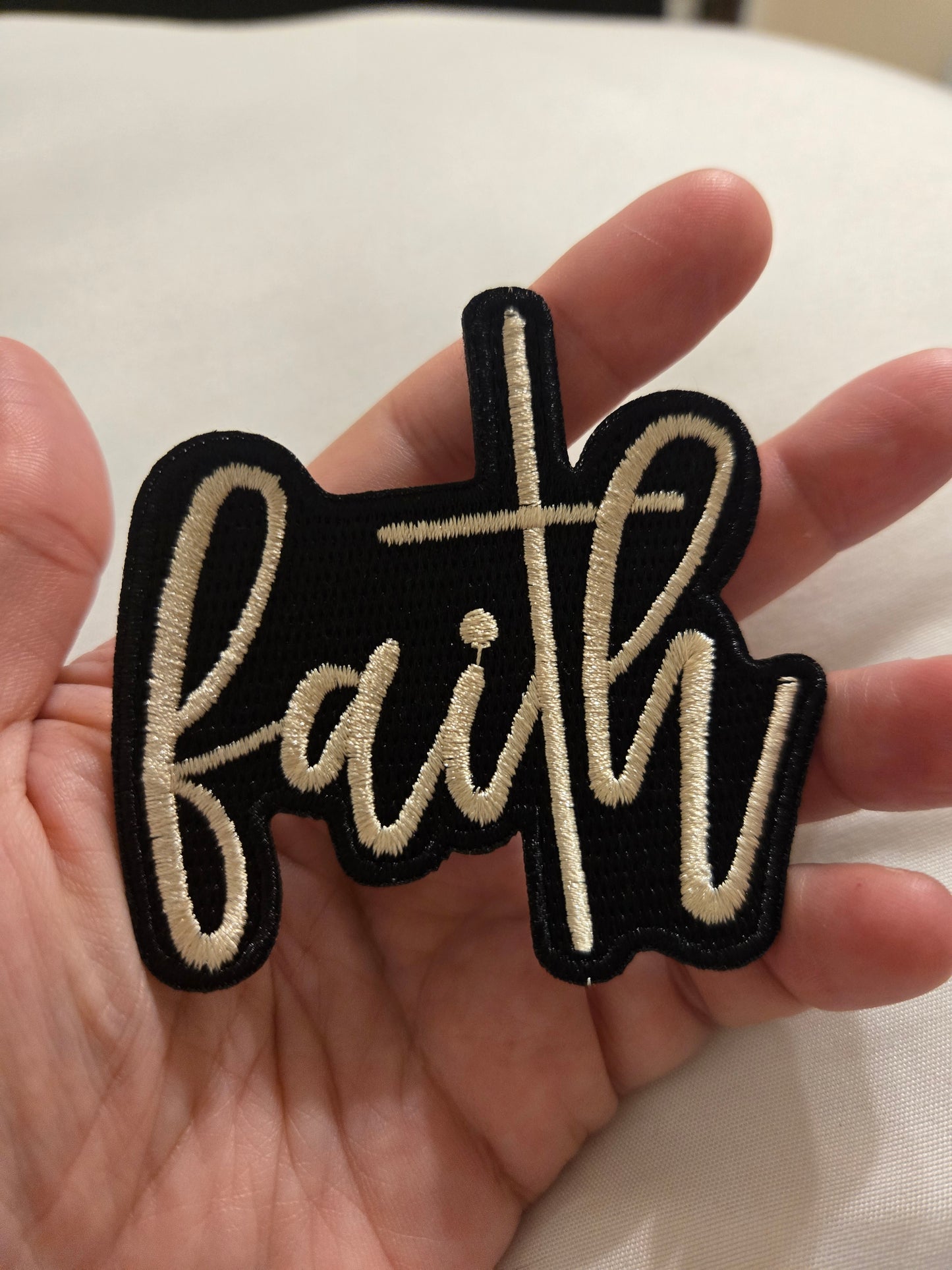 Faith Iron-On PATCH - Texas Transfers and Designs