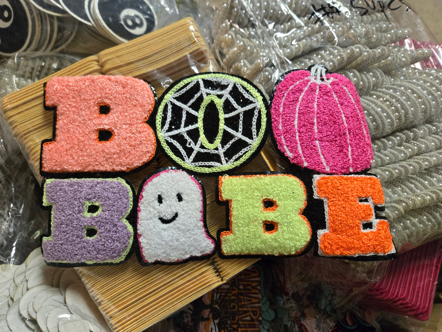 Boo Babe XXL (10") Iron-On Patch - Texas Transfers and Designs