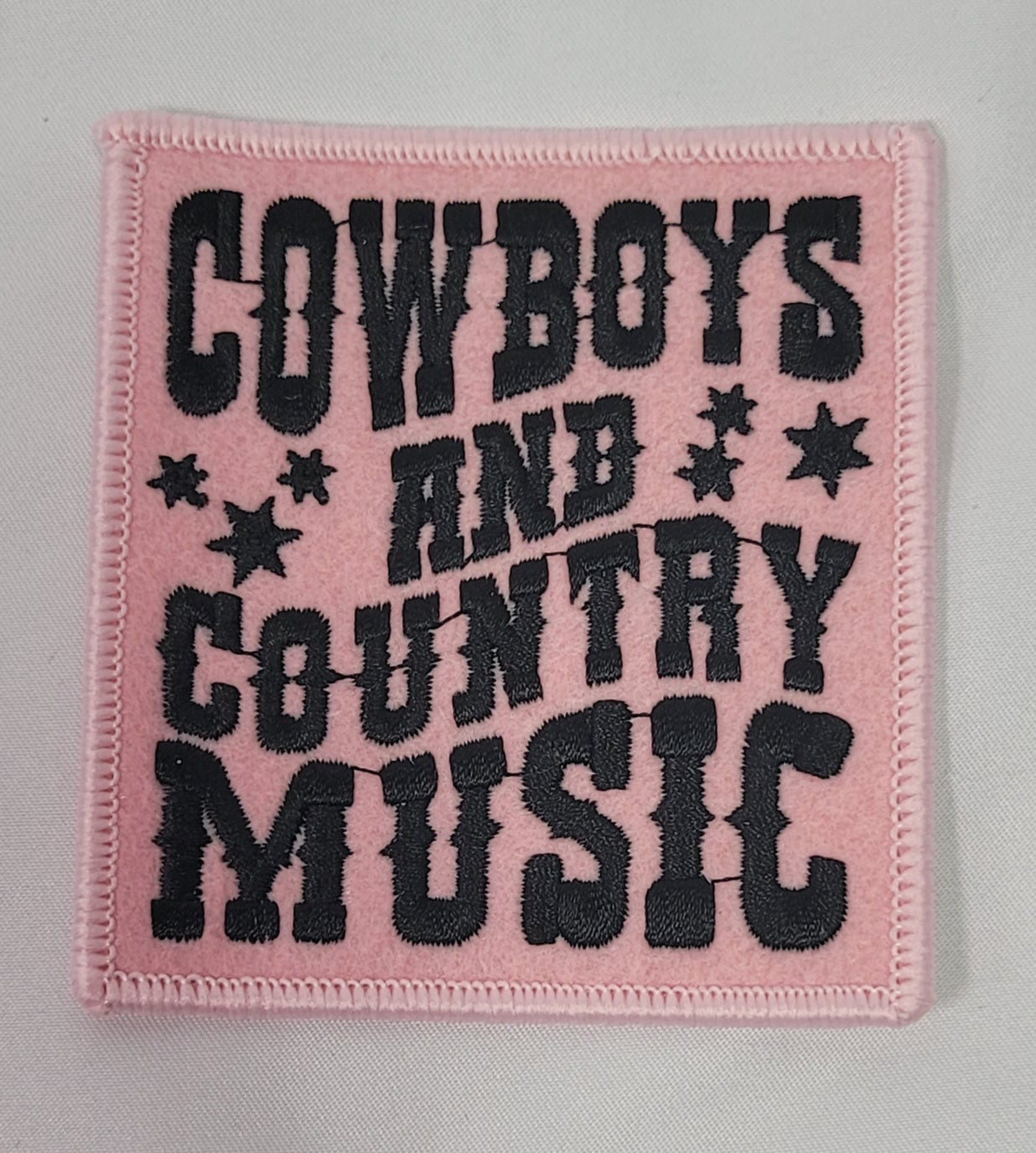 Cowboys & Country Music Felt Iron-On Patch - Texas Transfers and Designs