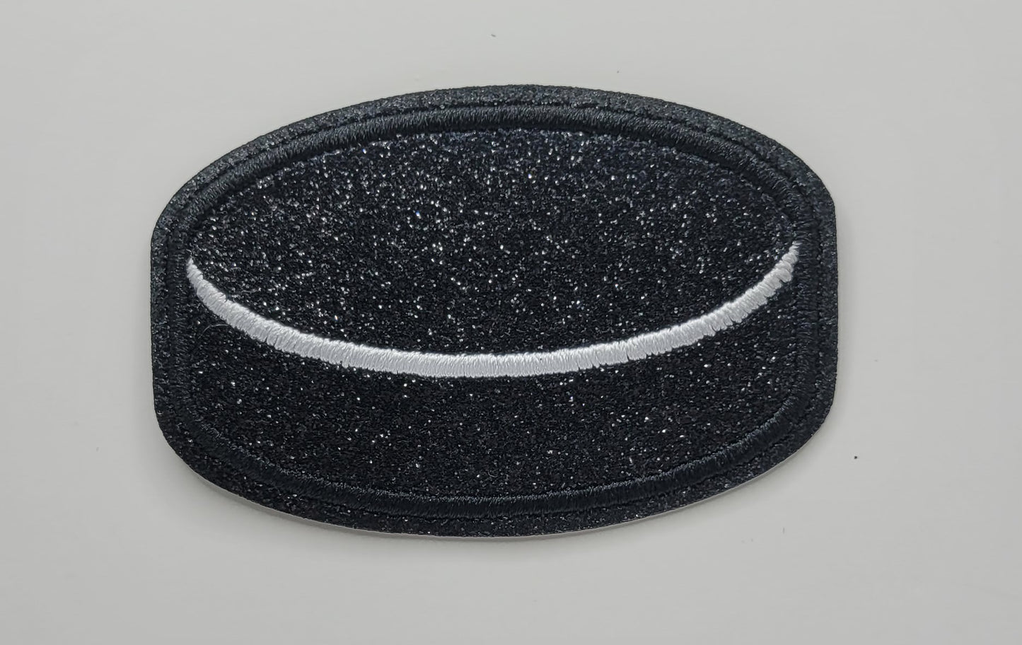 Hockey Puck Iron-On PATCH - Texas Transfers and Designs