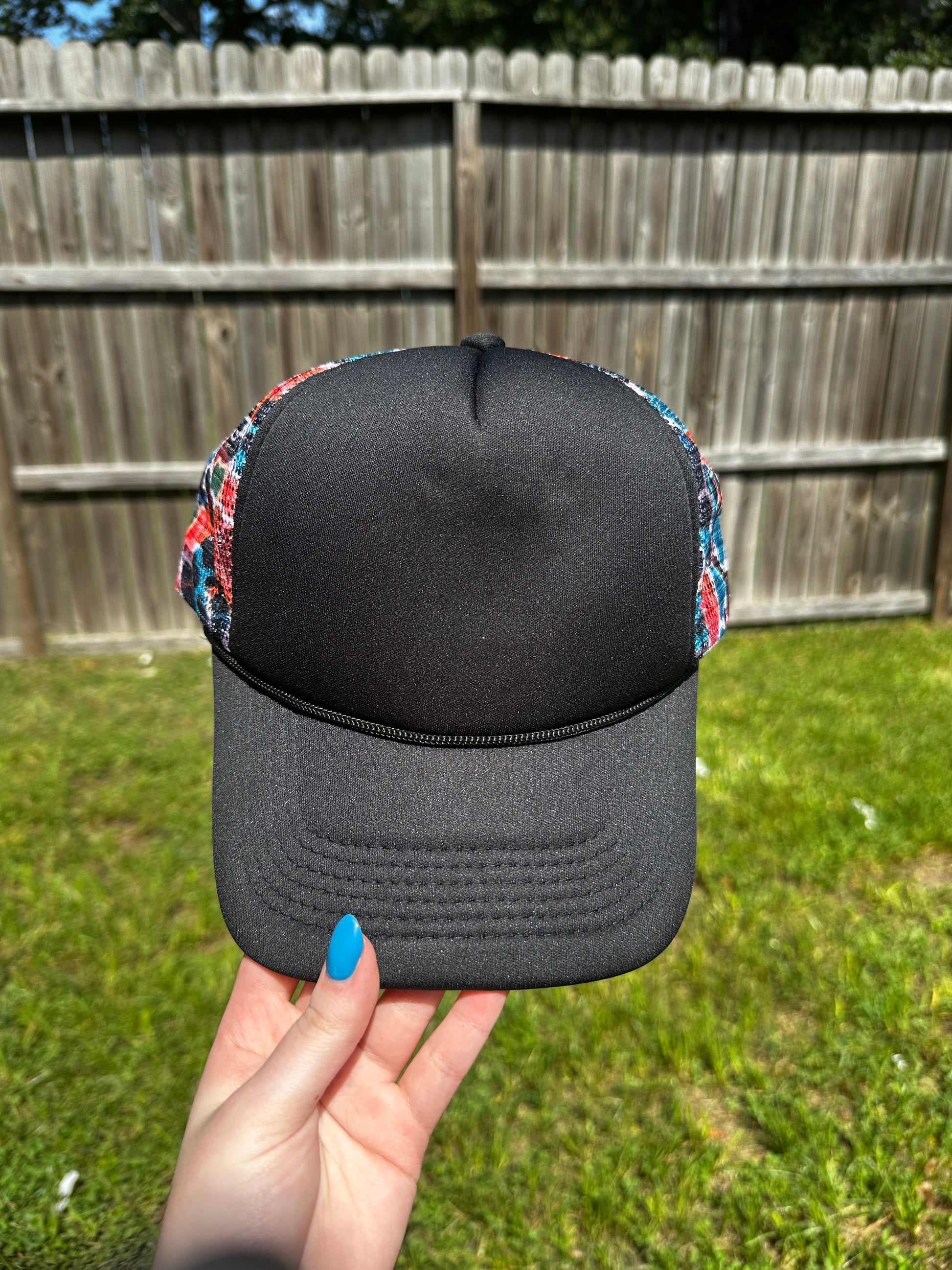 Colorful Duck Camo Trucker Hat - Texas Transfers and Designs