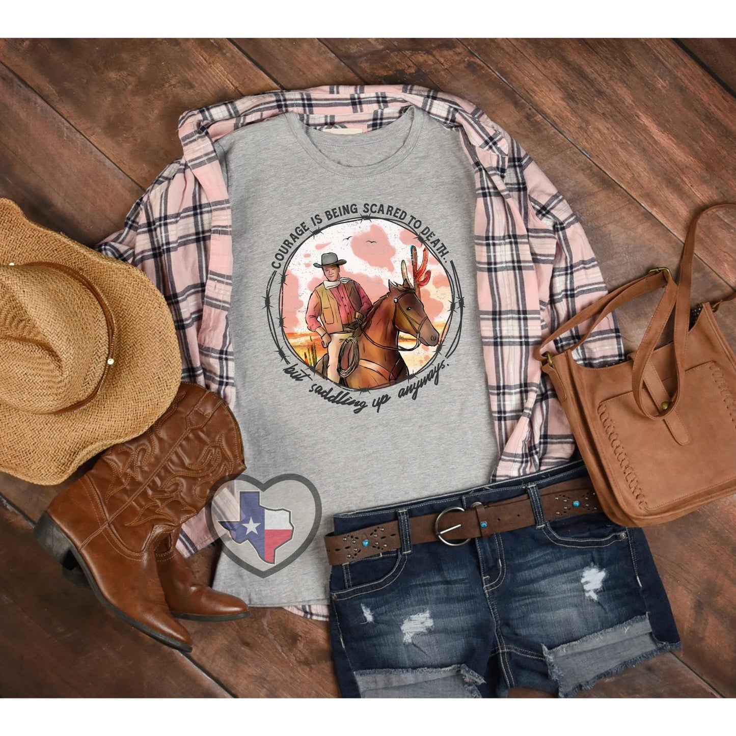 Courage/John Wayne DTF - Texas Transfers and Designs