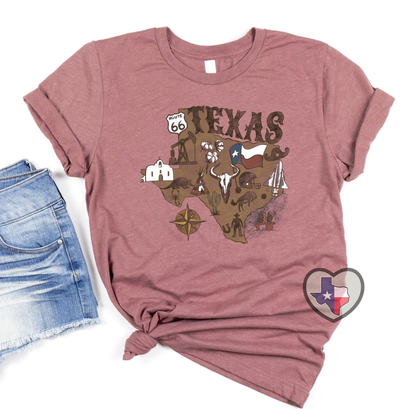 Vintage Texas Art DTF - Texas Transfers and Designs