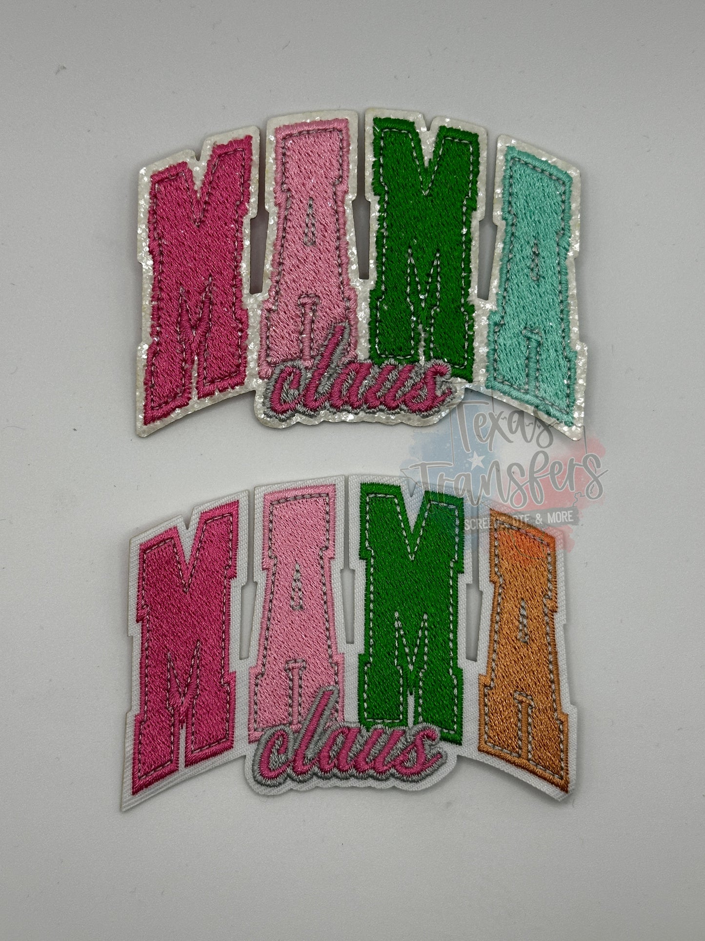 Mama Claus Iron on Patch *DISCONTINUED* - Texas Transfers and Designs