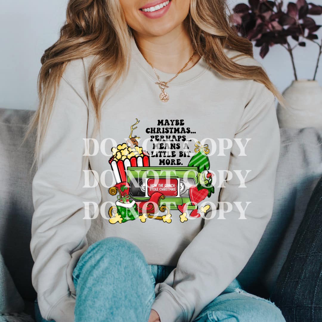 Maybe Christmas Perhaps DTF - Texas Transfers and Designs