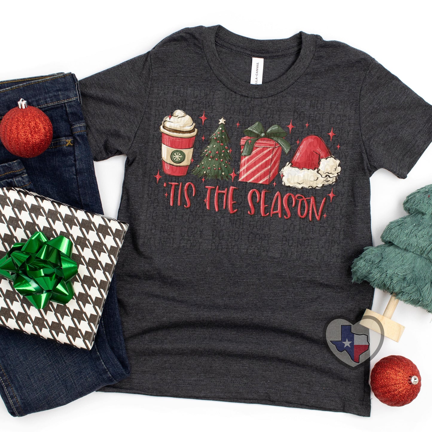 Tis the Season (Christmas) DTF - Texas Transfers and Designs