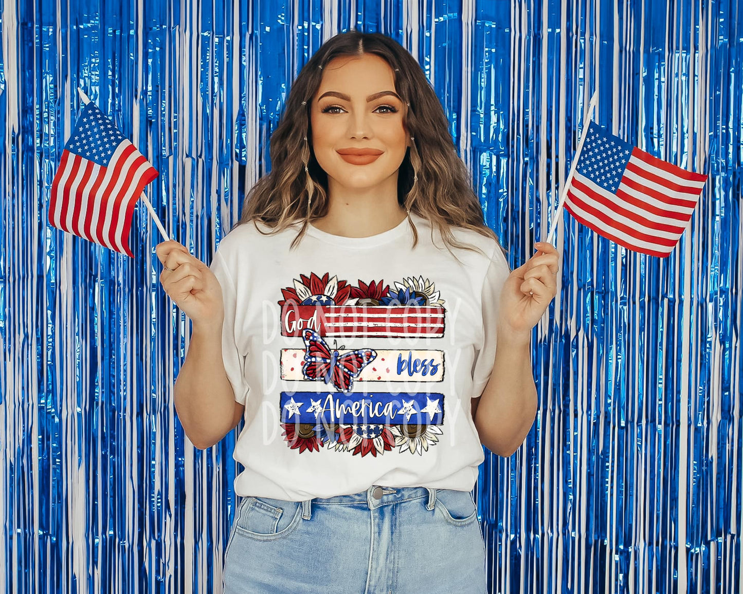 1776 God Bless America DTF - Texas Transfers and Designs