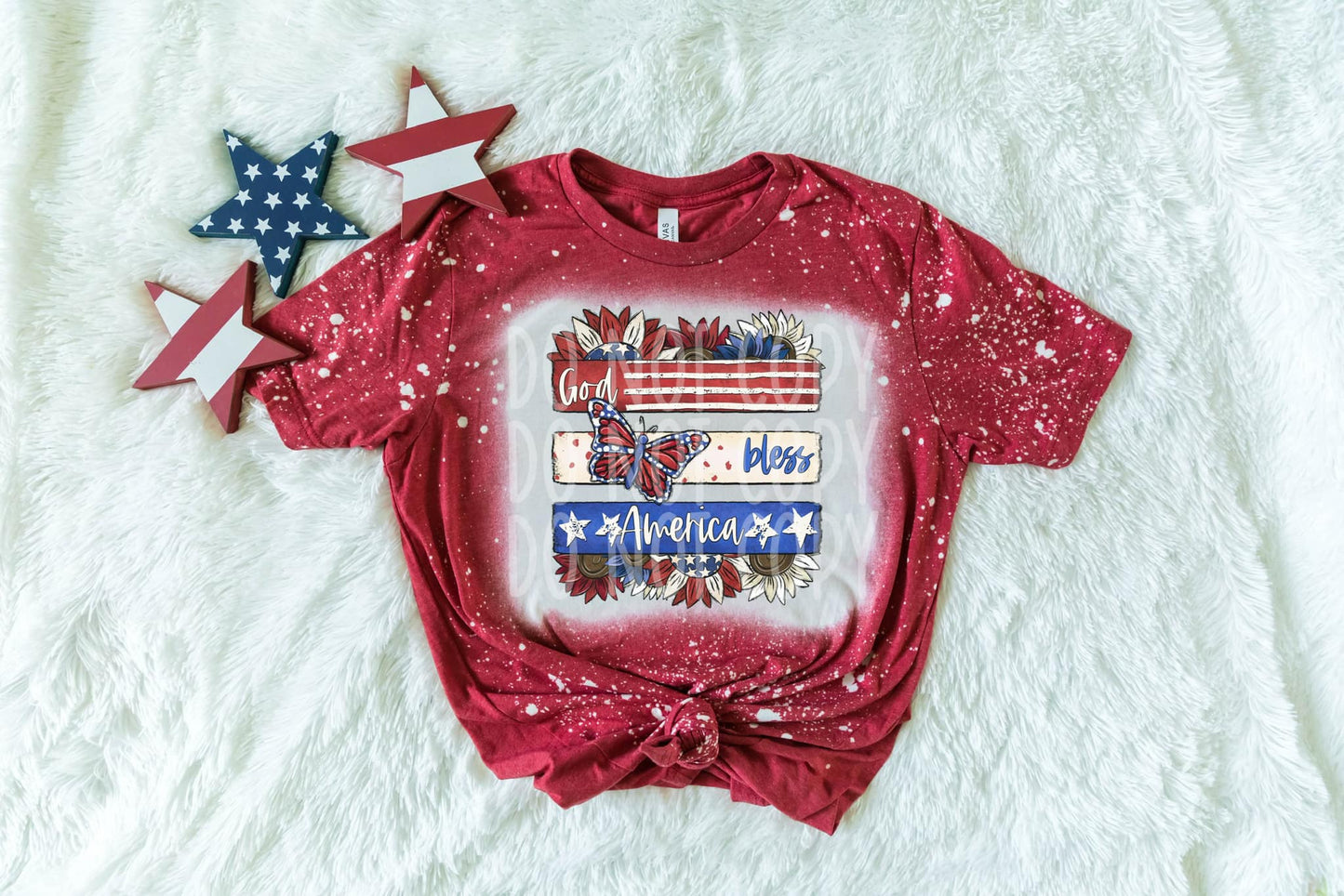 1776 God Bless America DTF - Texas Transfers and Designs