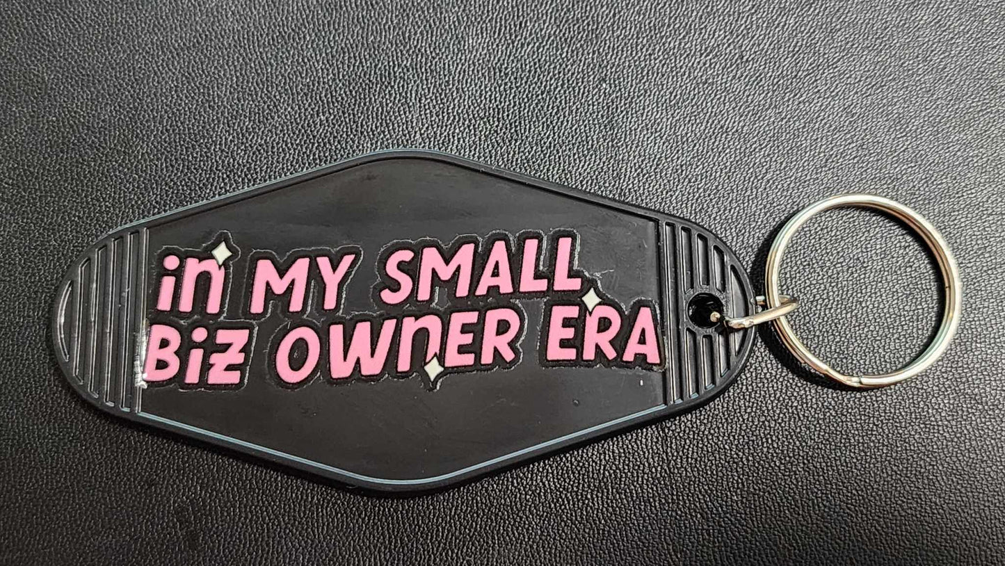 In My Small Biz Owner Era Motel Keychain UV Sticker *DISCOUNTED*