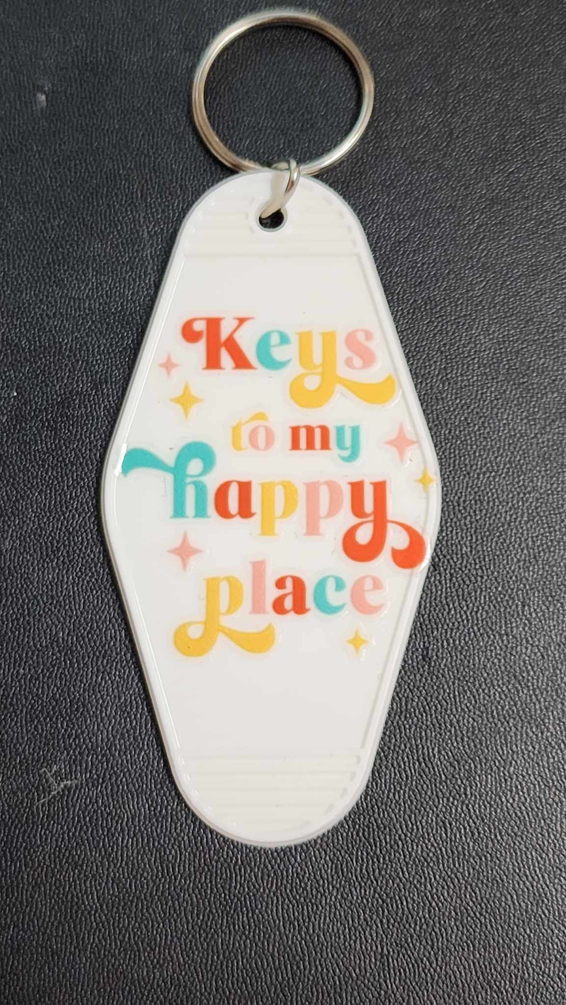 Happy Place Motel Key Tag