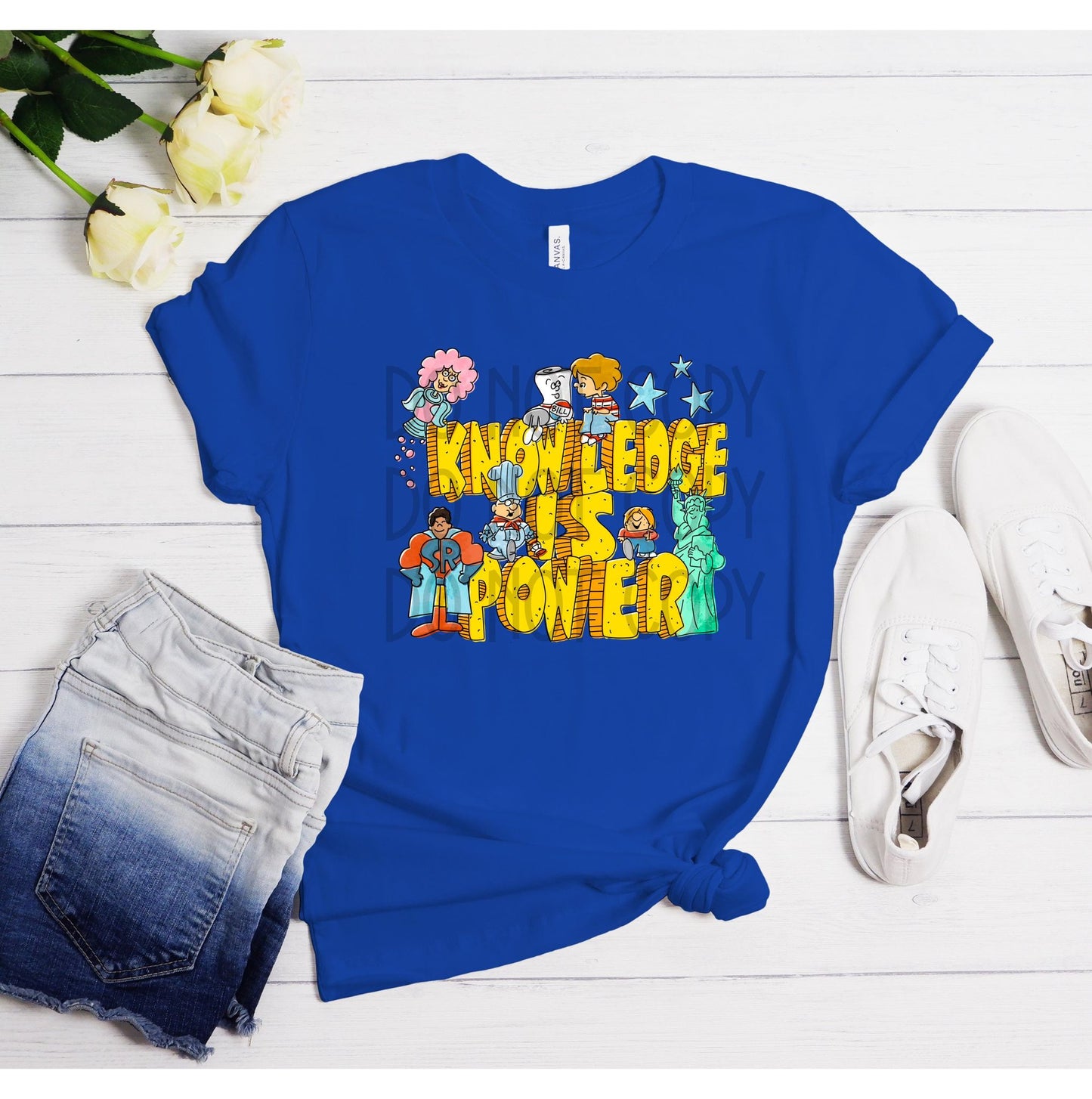 Knowledge is Power DTF - Texas Transfers and Designs