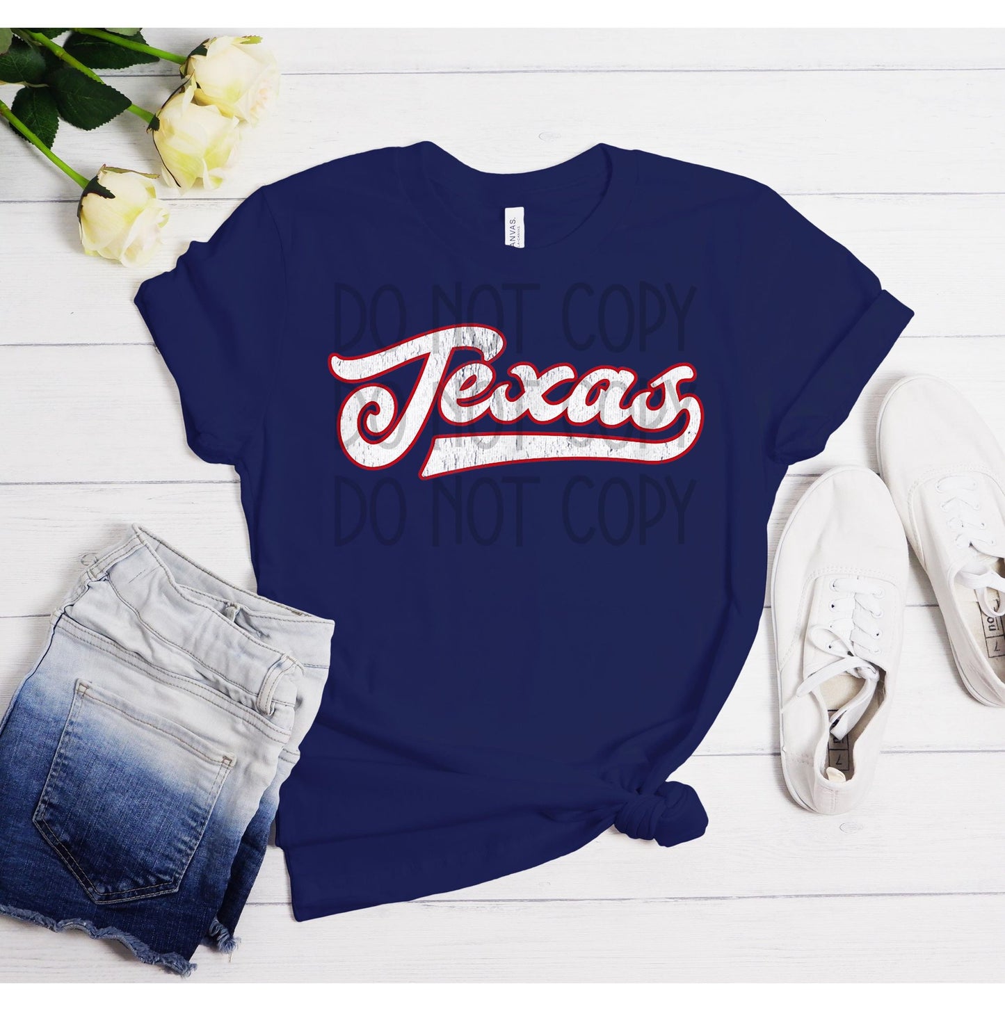 Texas Distressed DTF - Texas Transfers and Designs