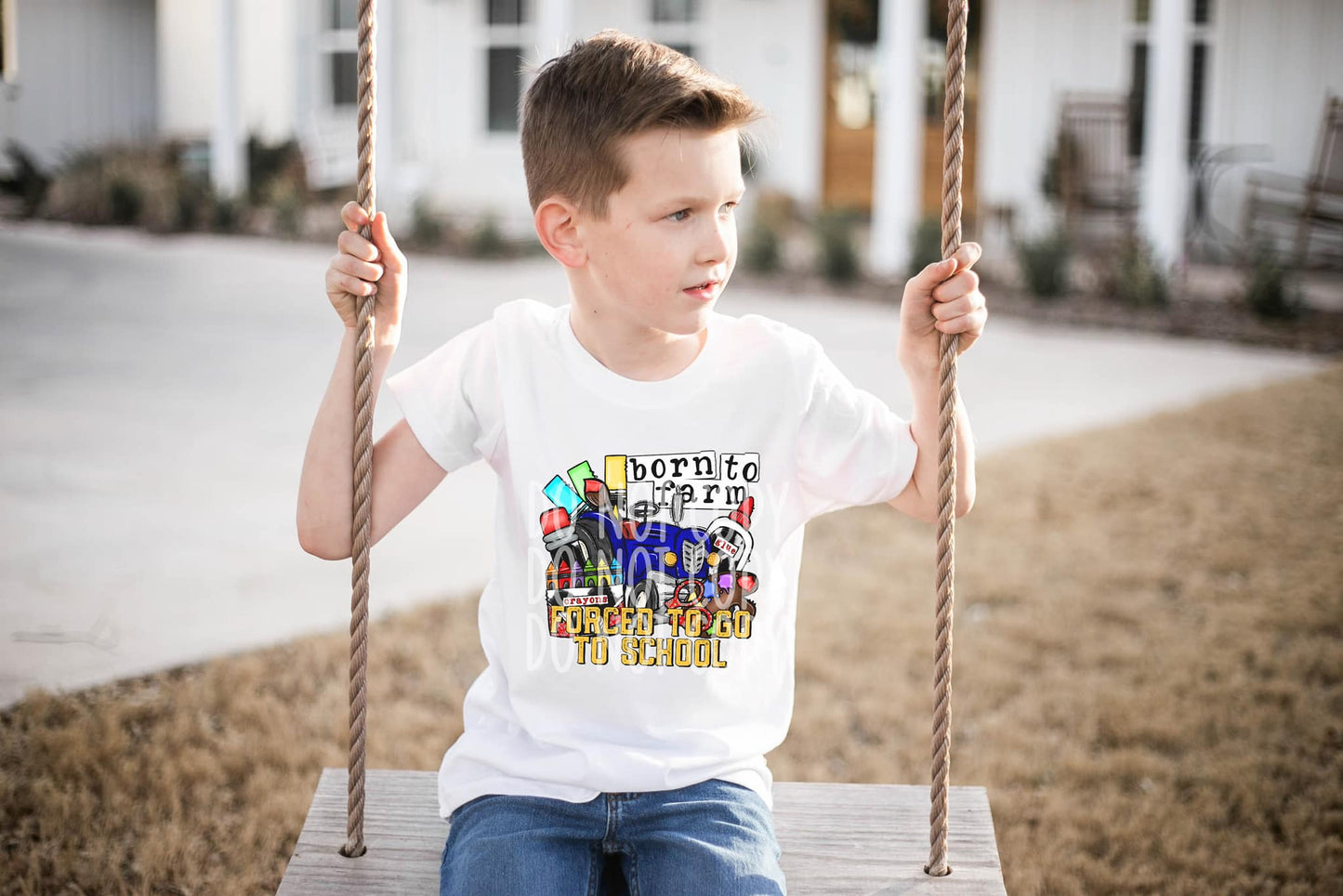 Forced to Go to School DTF - Texas Transfers and Designs