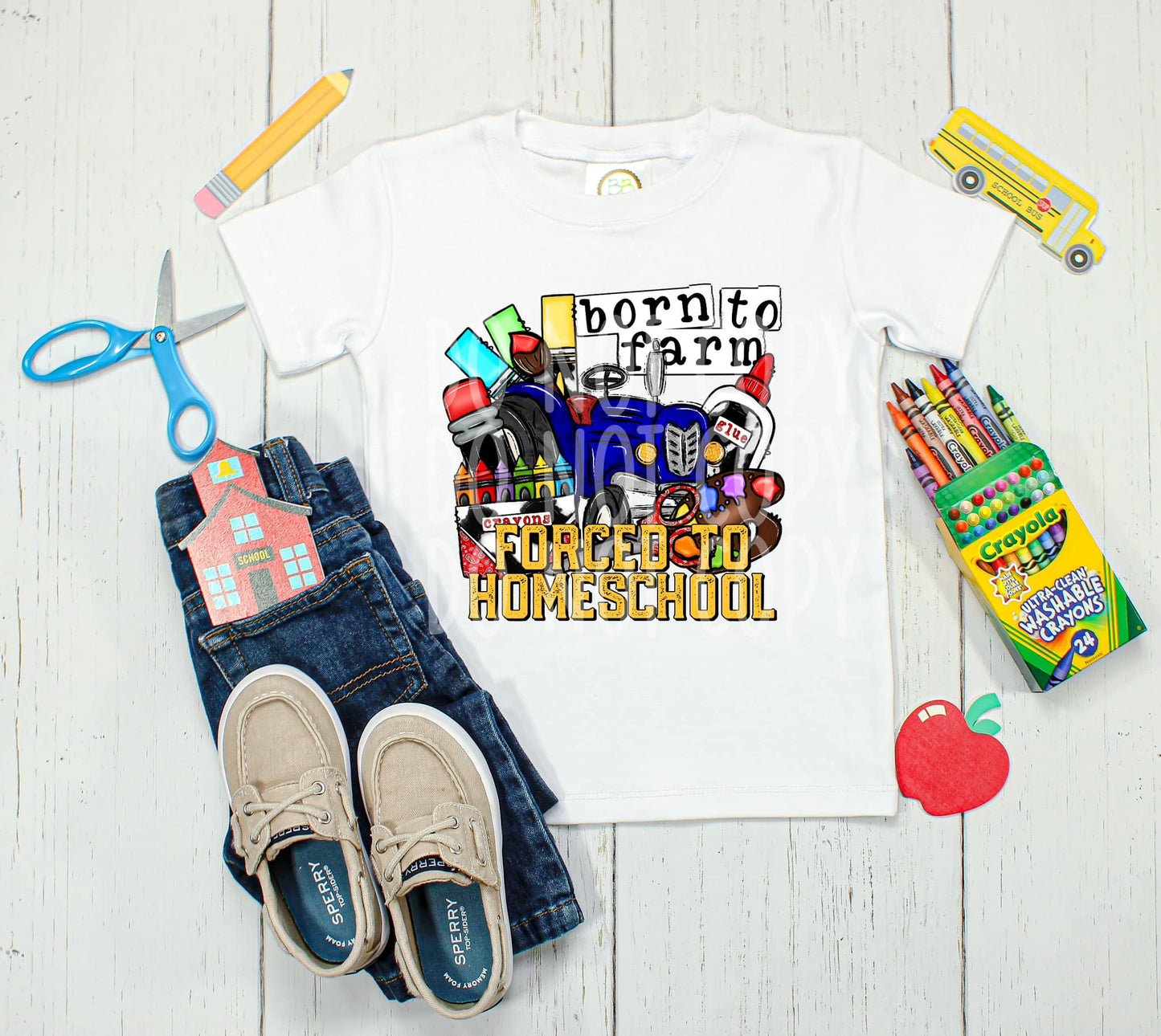 Forced to Homeschool DTF - Texas Transfers and Designs