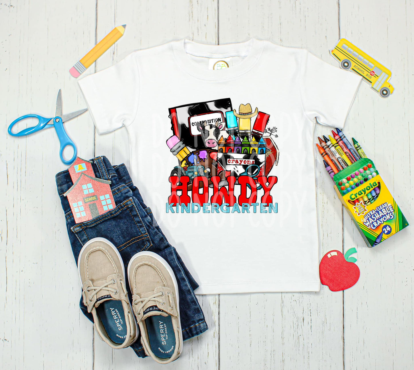 Howdy Kindergarten DTF - Texas Transfers and Designs