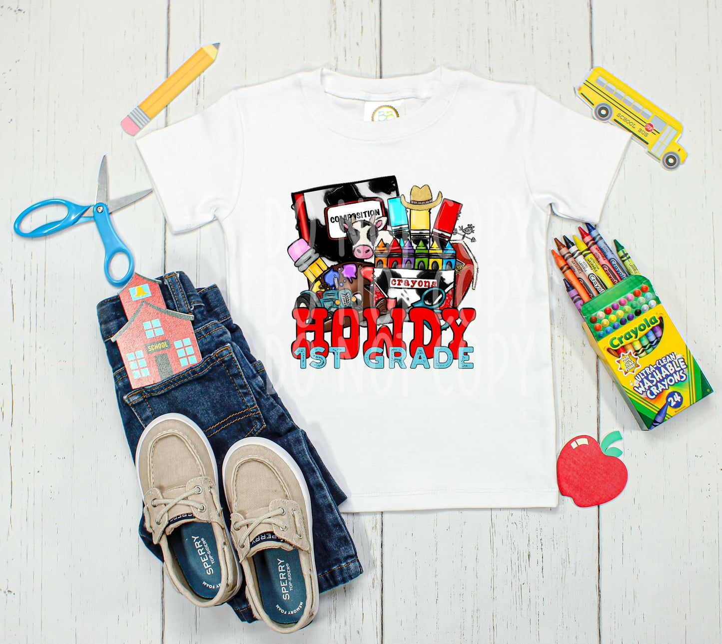 Howdy 1st Grade DTF - Texas Transfers and Designs