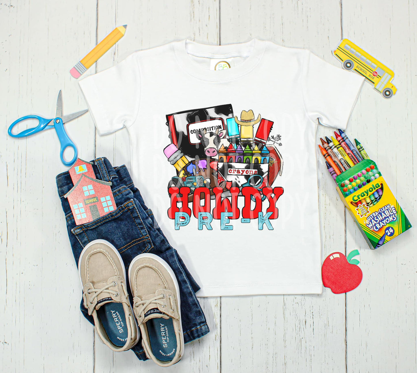 Howdy Pre-K DTF - Texas Transfers and Designs