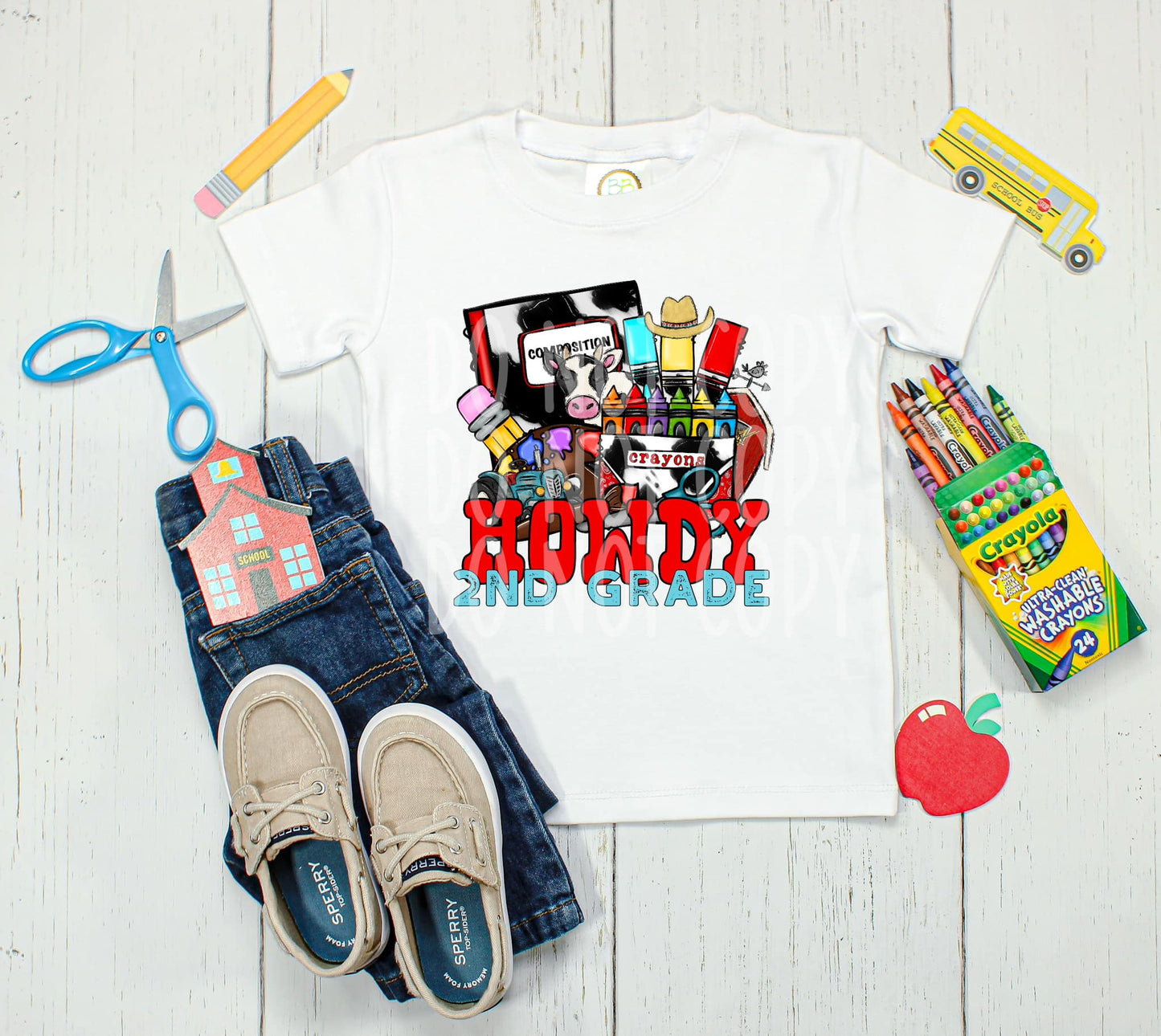 Howdy 2nd Grade DTF - Texas Transfers and Designs