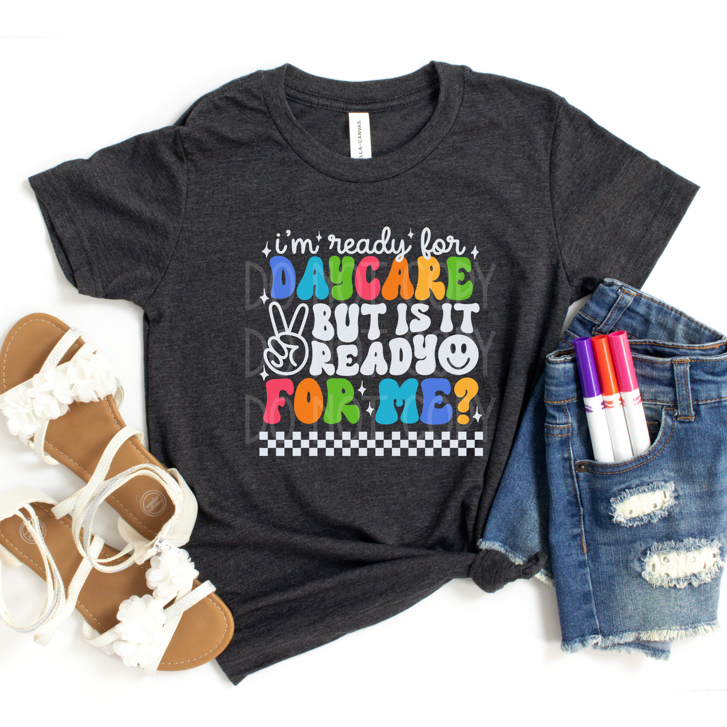 Ready for Daycare WHITE DTF - Texas Transfers and Designs