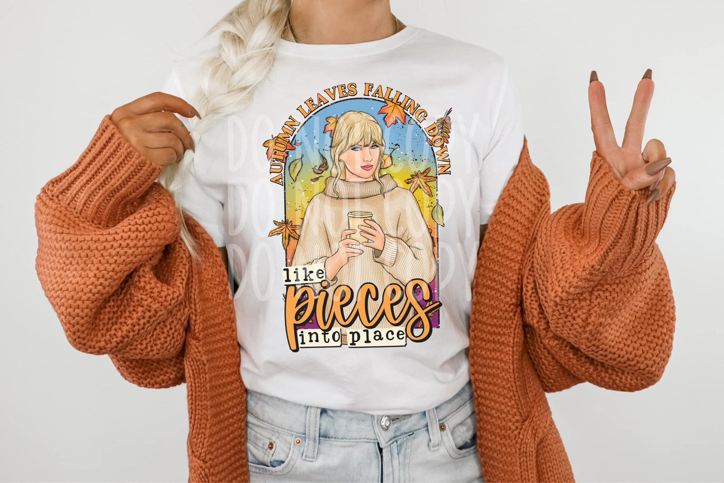 Autumn Leaves Falling Down (Swift) DTF - Texas Transfers and Designs