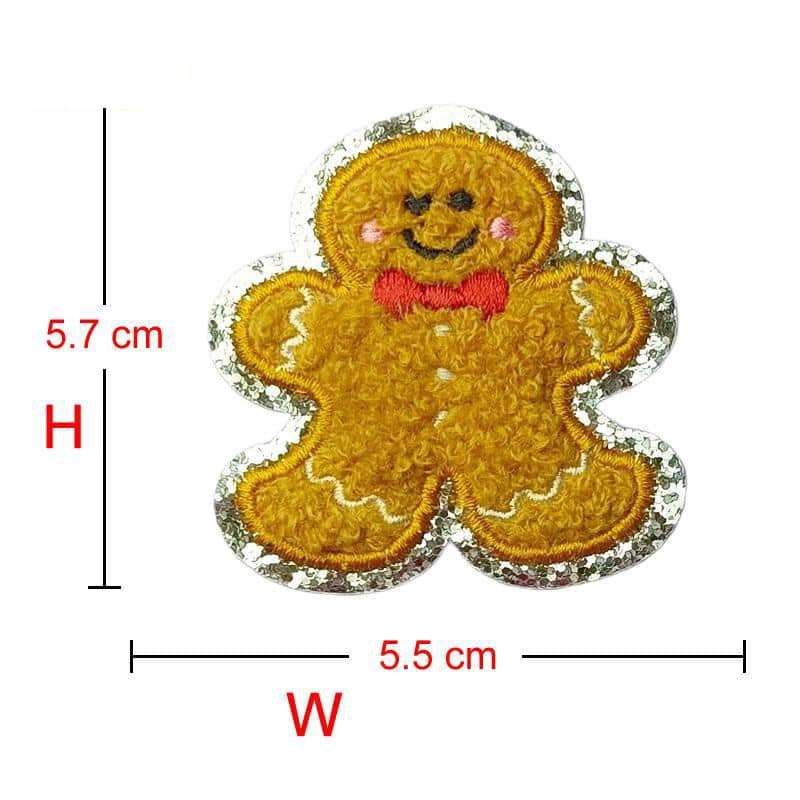 Christmas Chenille Iron-On Patches - Texas Transfers and Designs