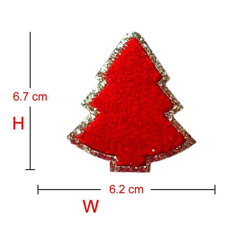 Christmas Chenille Iron-On Patches - Texas Transfers and Designs