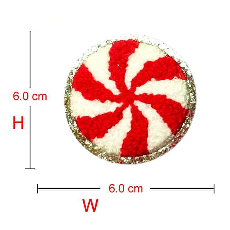 Christmas Chenille Iron-On Patches - Texas Transfers and Designs