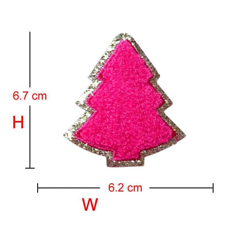 Christmas Chenille Iron-On Patches - Texas Transfers and Designs