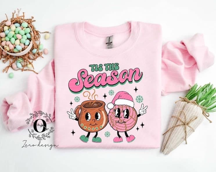 ‘Tis the Season Chocolate and Pan Dulce DTF - Texas Transfers and Designs