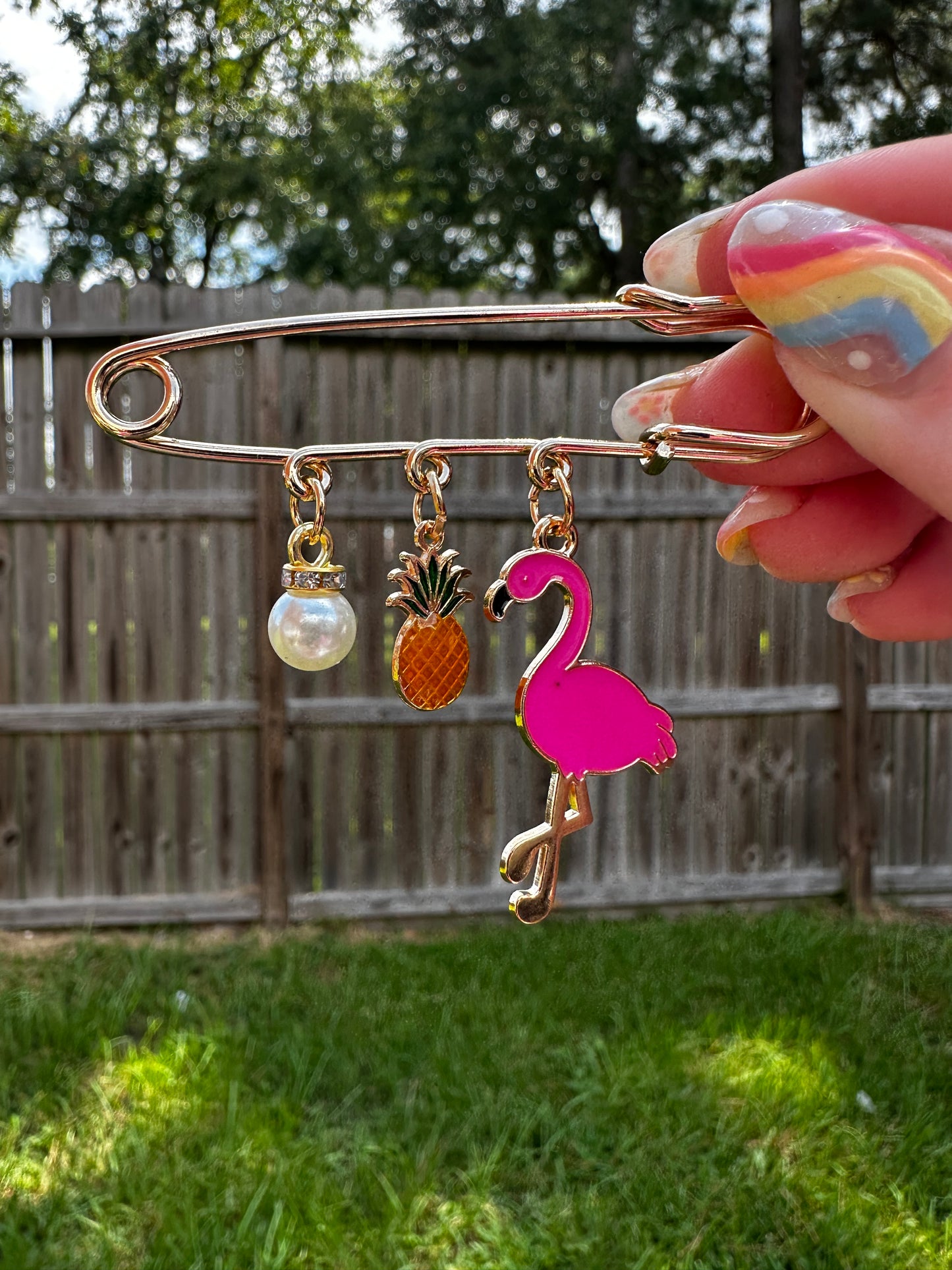 Hat Pins with Charms - Texas Transfers and Designs