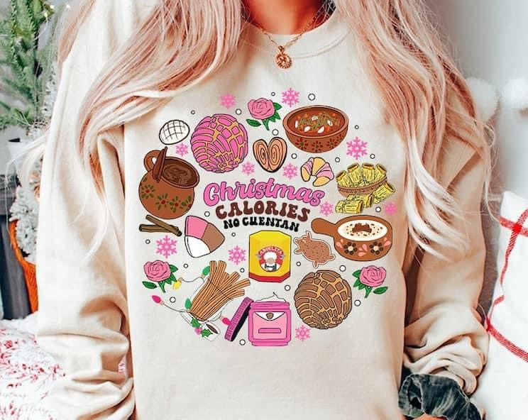 Christmas Calories No Cuentan DTF - Texas Transfers and Designs