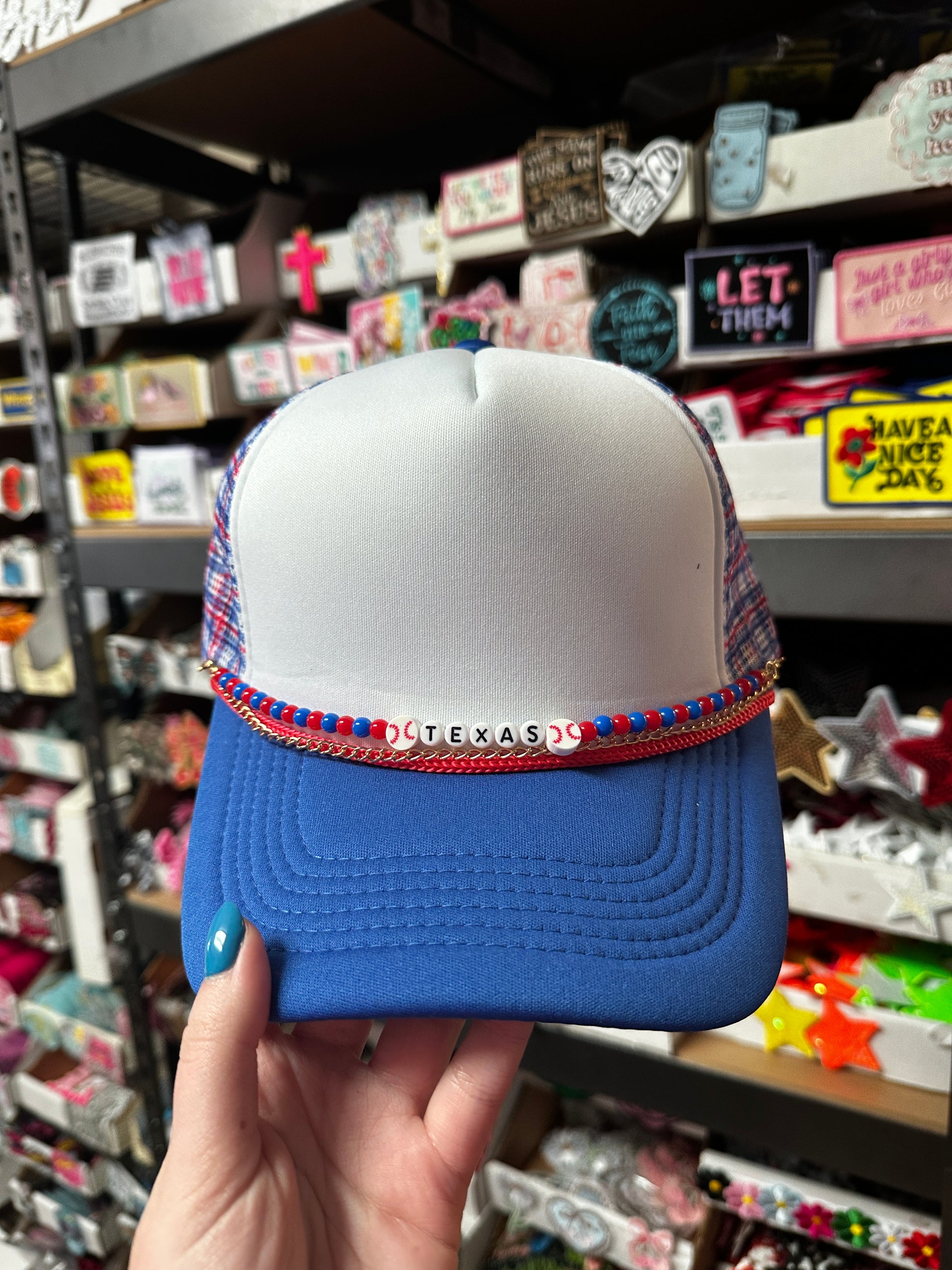 Rangers Hat Chain - Texas Transfers and Designs