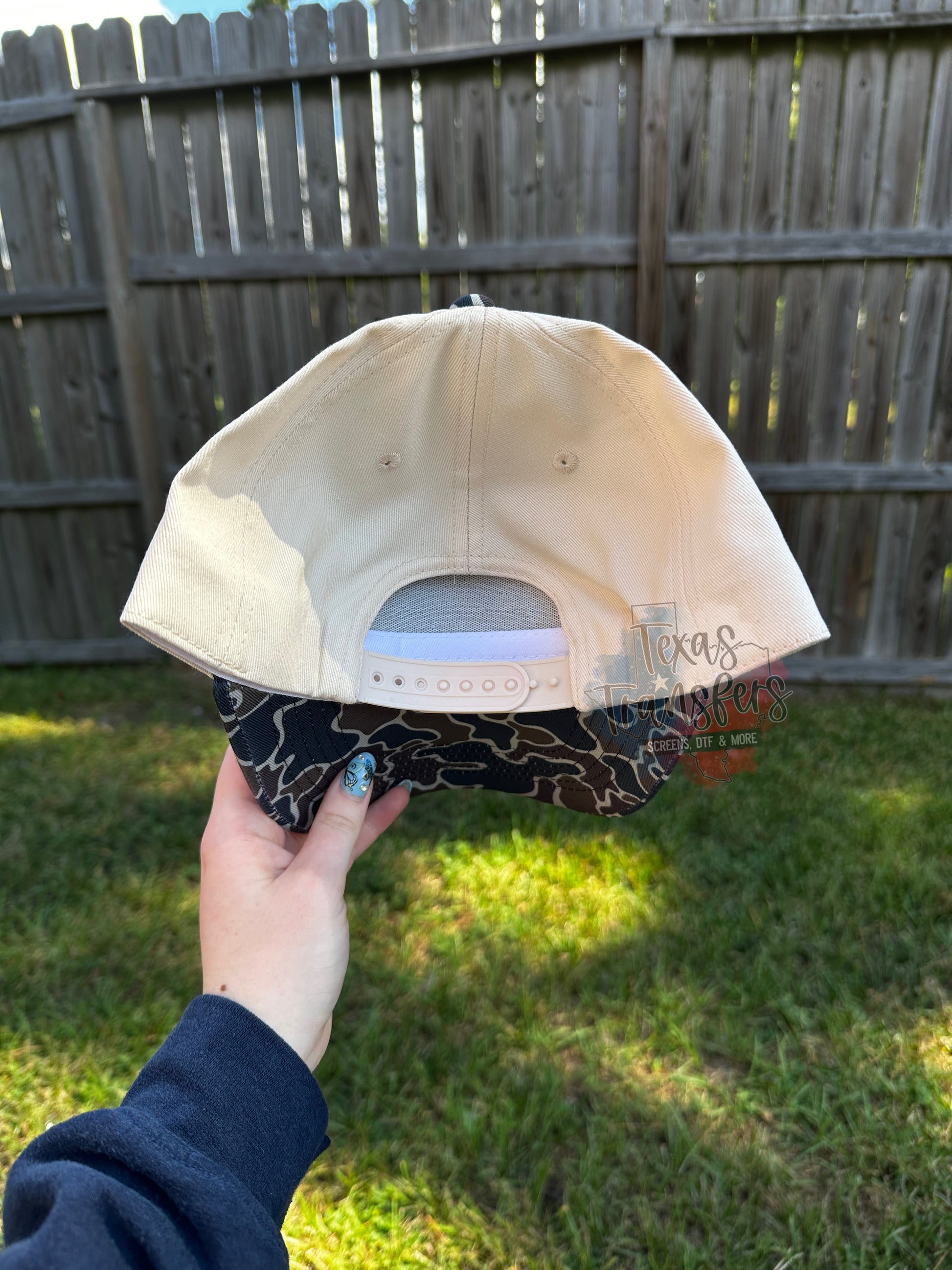 Duck Camo Brim Canvas Blank Hat - Texas Transfers and Designs