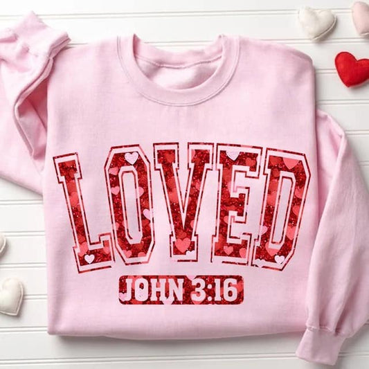Loved John 3:16 DTF - Texas Transfers and Designs