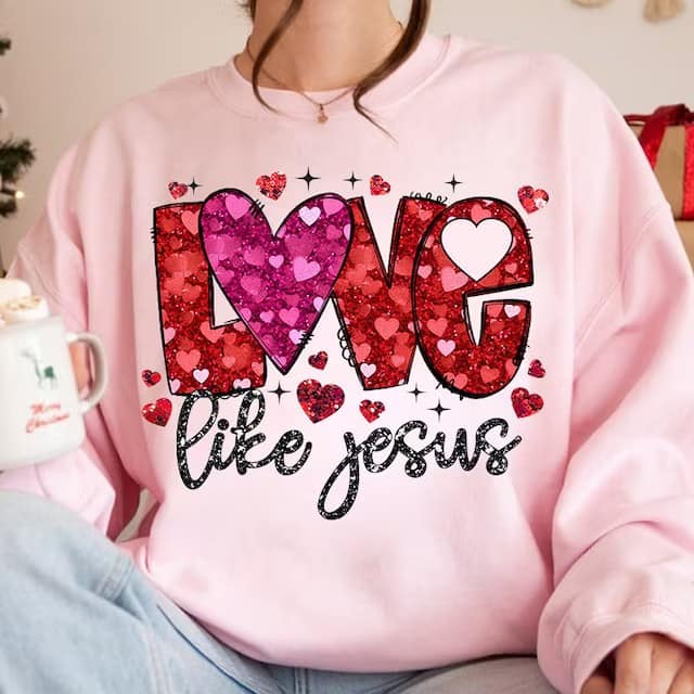 Love Like Jesus DTF - Texas Transfers and Designs
