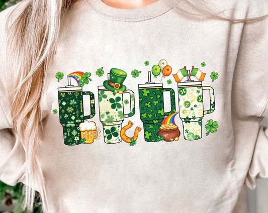 PRE-ORDER St. Patty Stanley Cups DTF - Texas Transfers and Designs